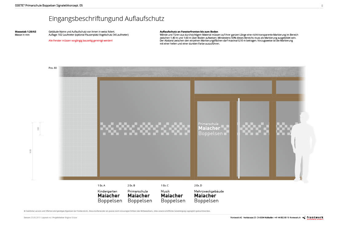 Visualiserungen zeigen moegliche Umsetzungen des Sichtschutzes