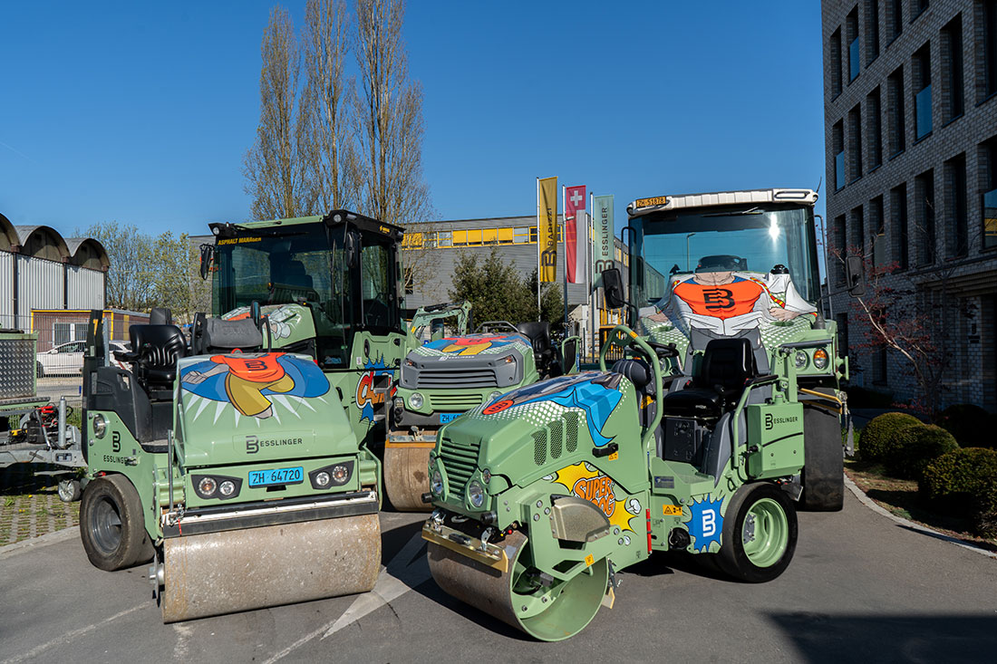 Esslinger Walzen, Autobeschriftung, Folierungen